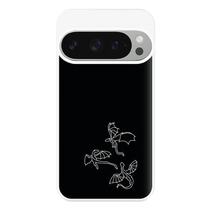 Three Dragons - Dragon Patterns Phone Case for Google Pixel 9 Pro XL