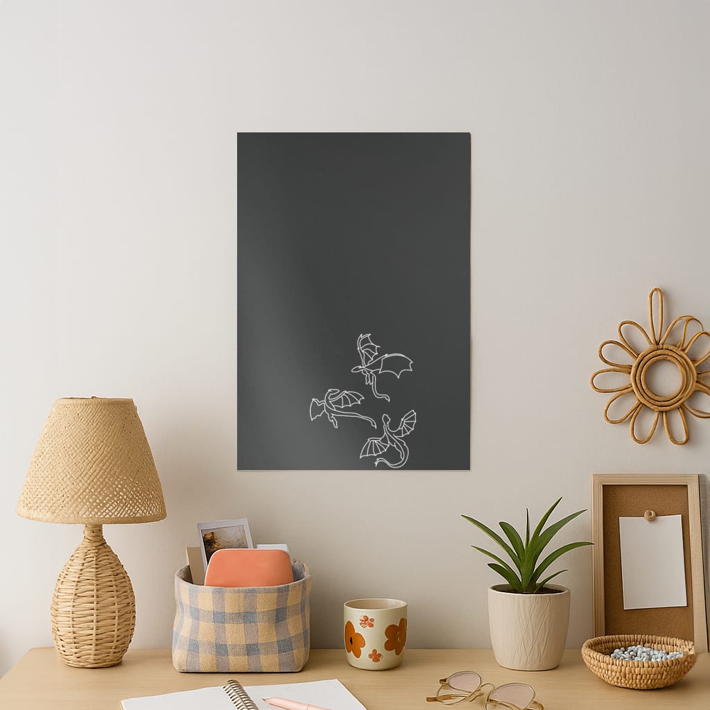 Three Dragons - Dragon Patterns Art Print
