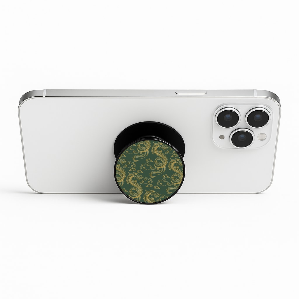 Green And Gold Dragon Pattern FunGrip