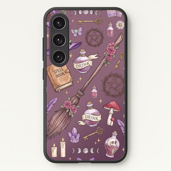 Dusty Violet Witchcraft Phone Case - Galaxy S24 Plus / Standard