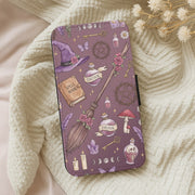 Dusty Violet Witchcraft Flip / Wallet Phone Case 5