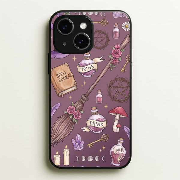 Dusty Violet Witchcraft Phone Case - iPhone 15 / Standard