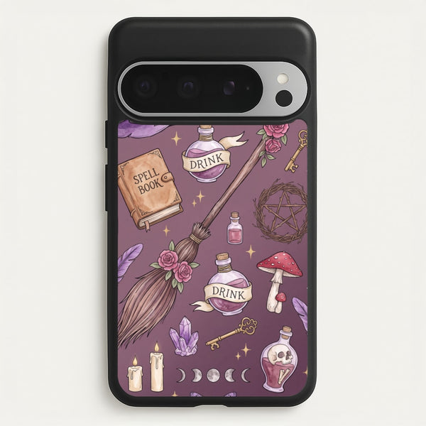 Dusty Violet Witchcraft Phone Case - Google Pixel 9 Pro XL / Standard
