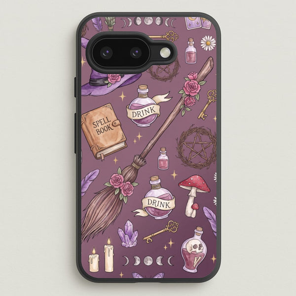 Dusty Violet Witchcraft Phone Case - Google Pixel 9a / Standard