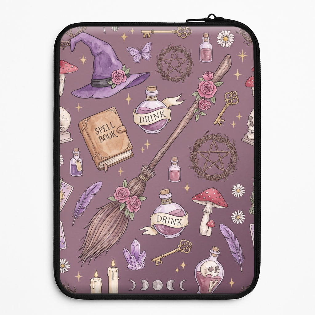 Dusty Violet Witchcraft Laptop Sleeve