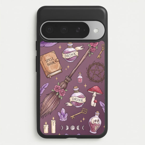 Dusty Violet Witchcraft Phone Case - Google Pixel 10 Pro XL / Standard