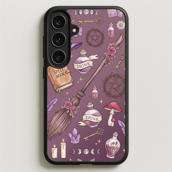 Dusty Violet Witchcraft Phone Case - Galaxy S25FE / Standard