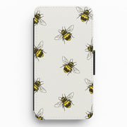 Bumblebee Pattern Flip / Wallet Phone Case 1