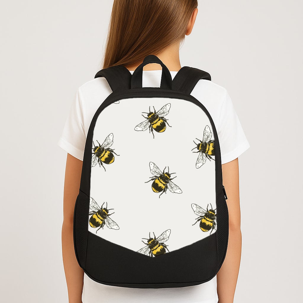 Bumblebee Pattern  Large School Bag