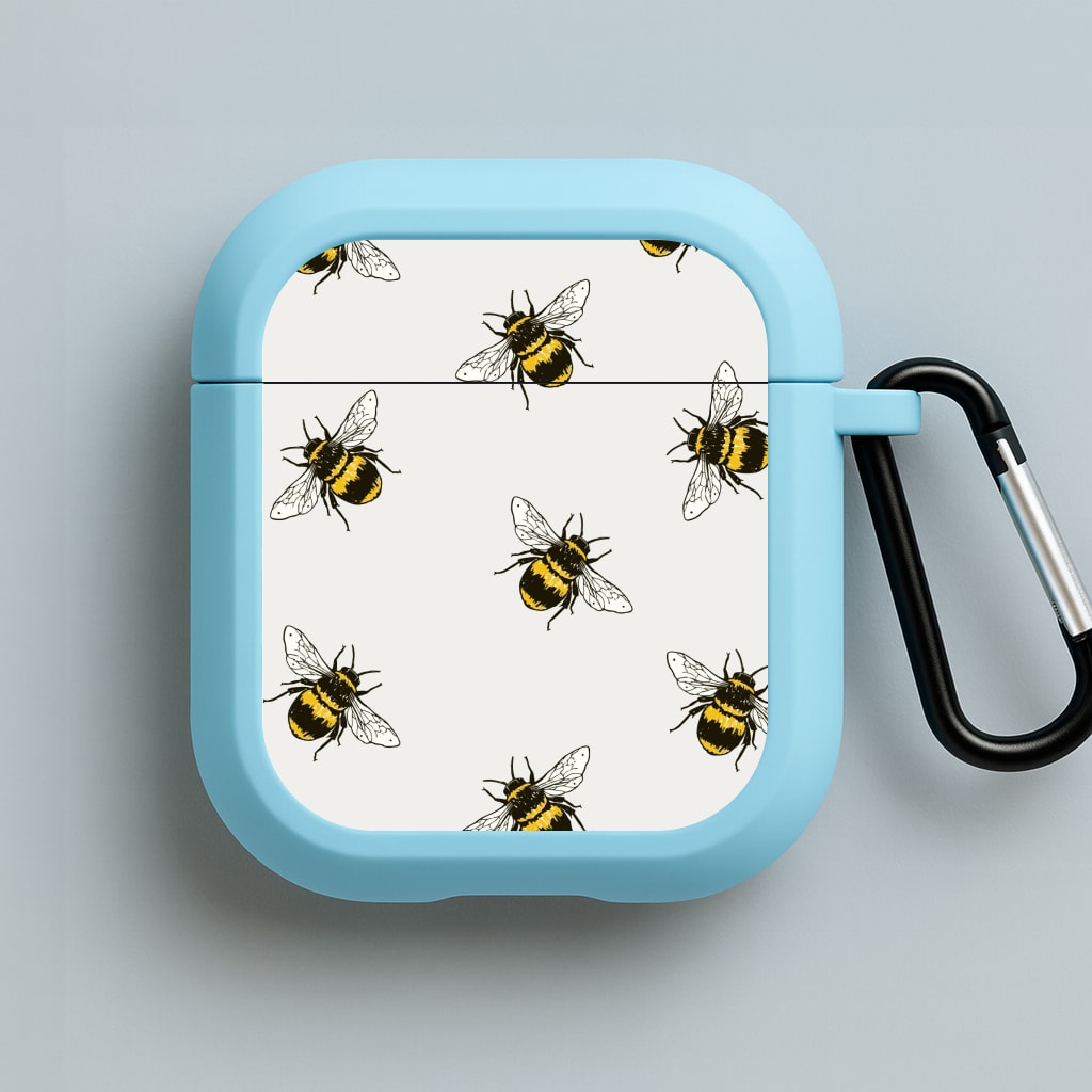 Bumblebee Pattern  Blue AirPods Case