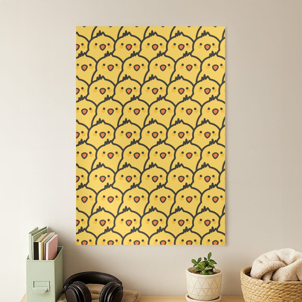 Chick Pattern Poster