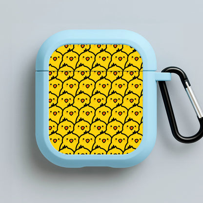Chick Pattern Blue AirPods Case