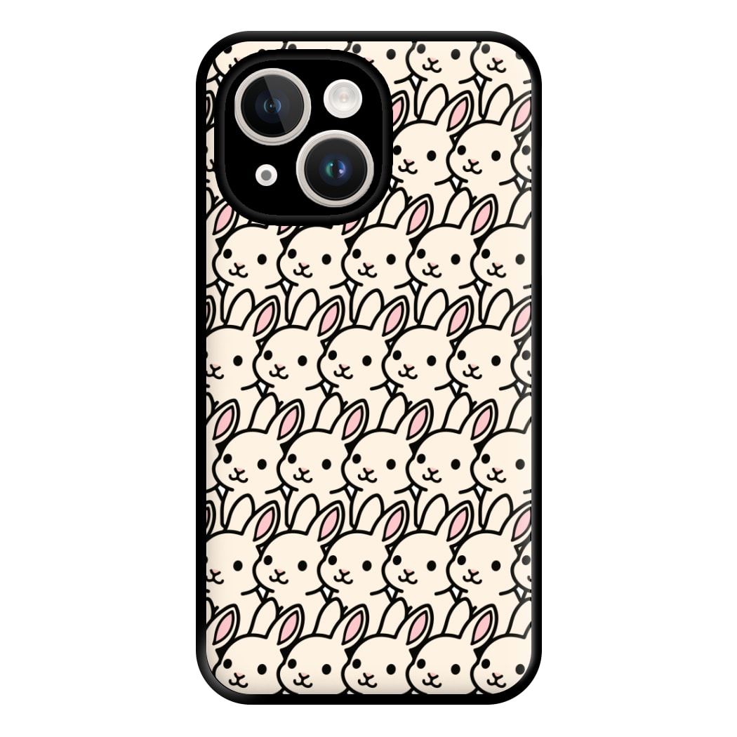 Bunny Rabbit Pattern Phone Case for iPhone 14 Plus