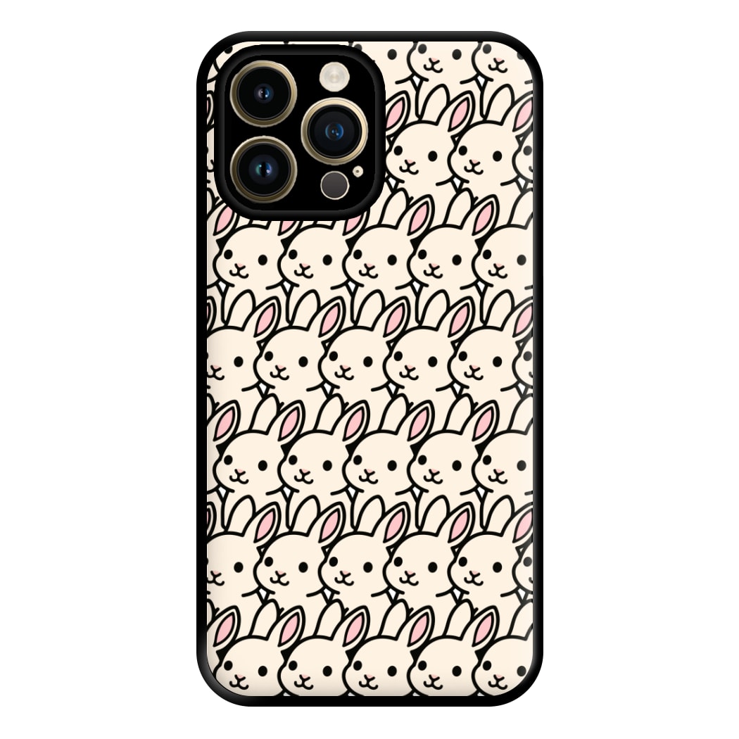 Bunny Rabbit Pattern Phone Case for iPhone 14 Pro Max