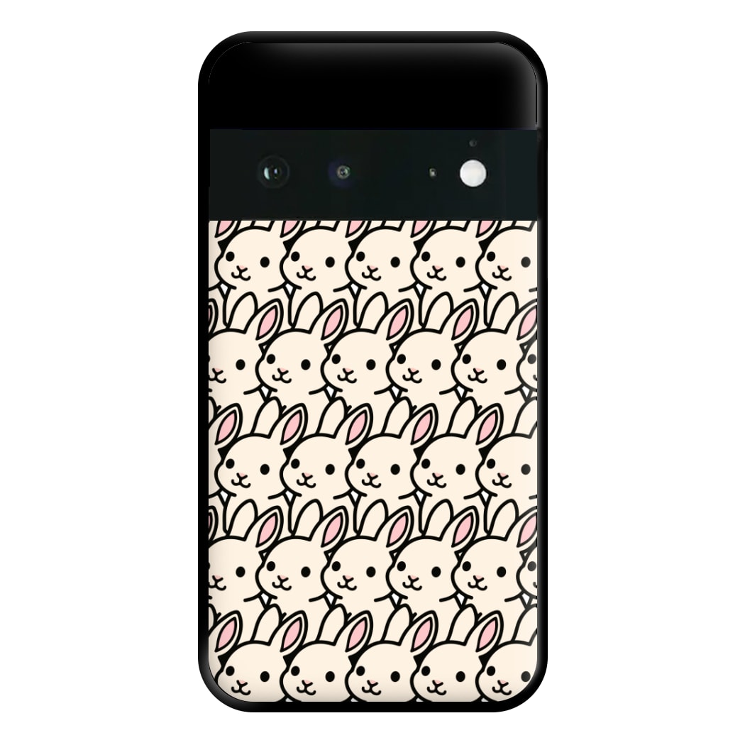 Bunny Rabbit Pattern Phone Case for Google Pixel 6a