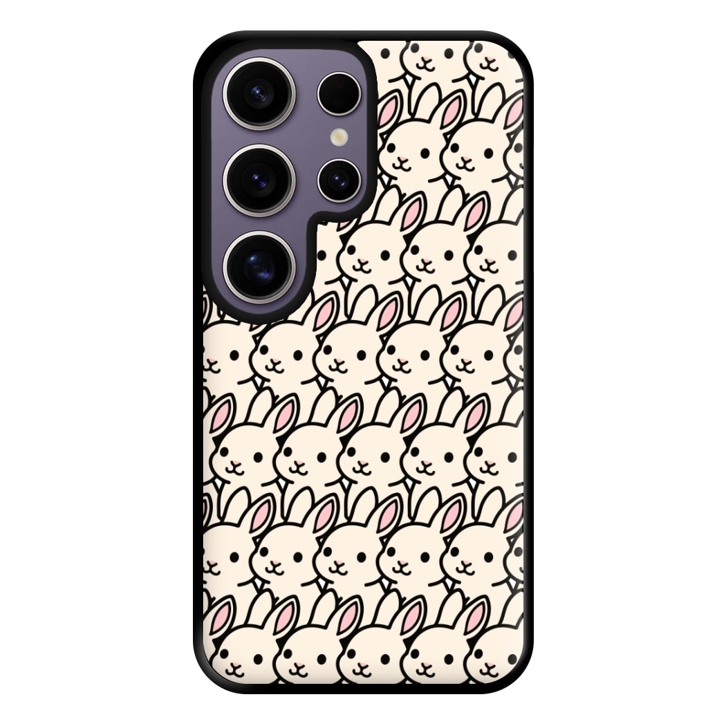 Bunny Rabbit Pattern Phone Case for Galaxy S25 Ultra