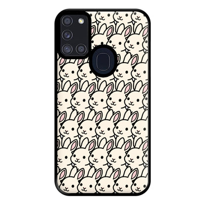 Bunny Rabbit Pattern Phone Case for Galaxy A21s