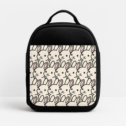 Bunny Rabbit Pattern Insulated Lunchbox