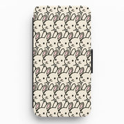 Bunny Rabbit Pattern Flip / Wallet Phone Case 1