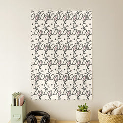 Bunny Rabbit Pattern Poster