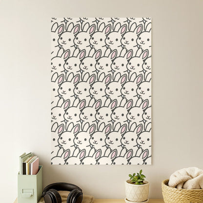 Bunny Rabbit Pattern Poster