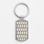 Bunny Rabbit Pattern Luxury Keyring 1