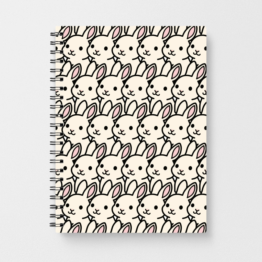Bunny Rabbit Pattern Notebook