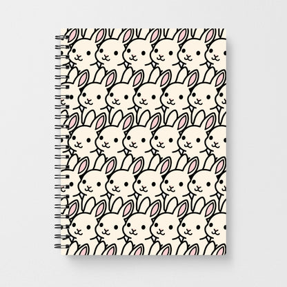 Bunny Rabbit Pattern Notebook