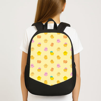 Cute Chick Pattern Large School Bag