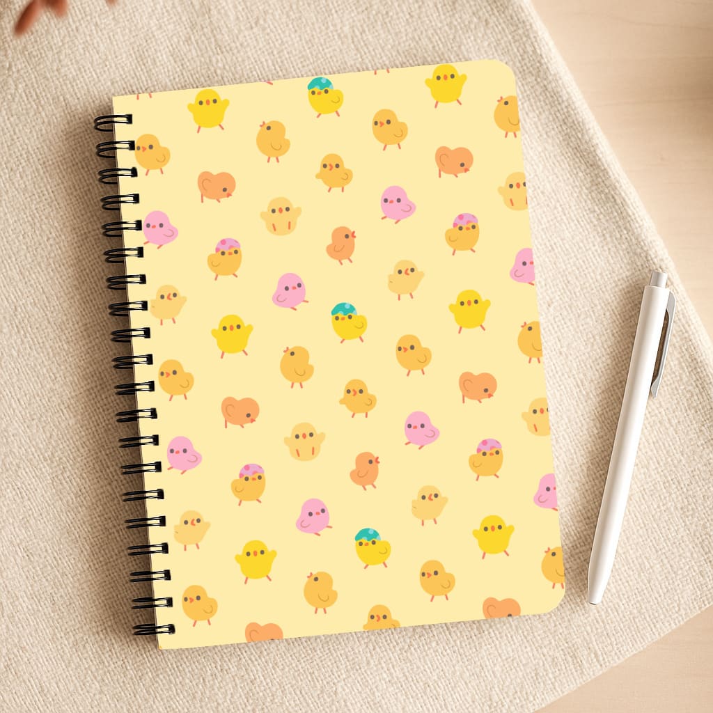 Cute Chick Pattern Notepad