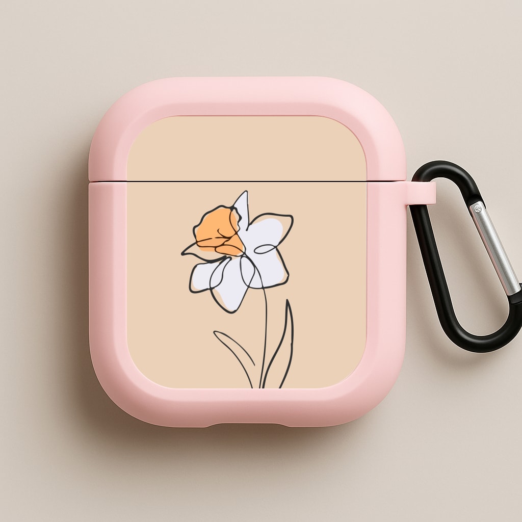 Spring Daffodil Pink AirPods Case