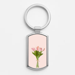 Spring Tulips Luxury Keyring
