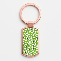 Sheep - Easter Patterns Rose Gold Keyring