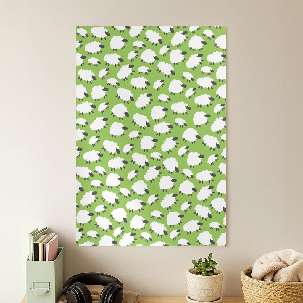 Sheep - Easter Patterns Poster