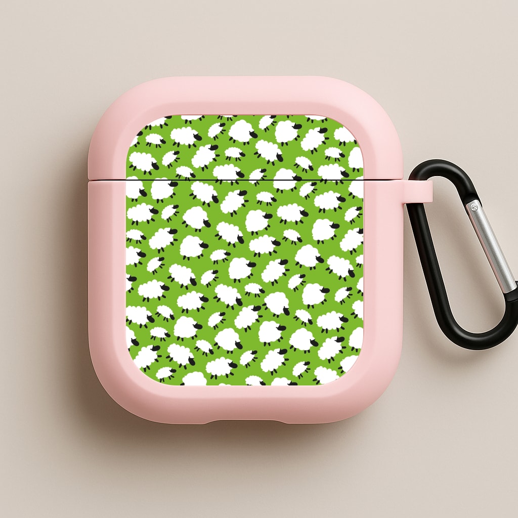 Sheep - Easter Patterns Pink AirPods Case