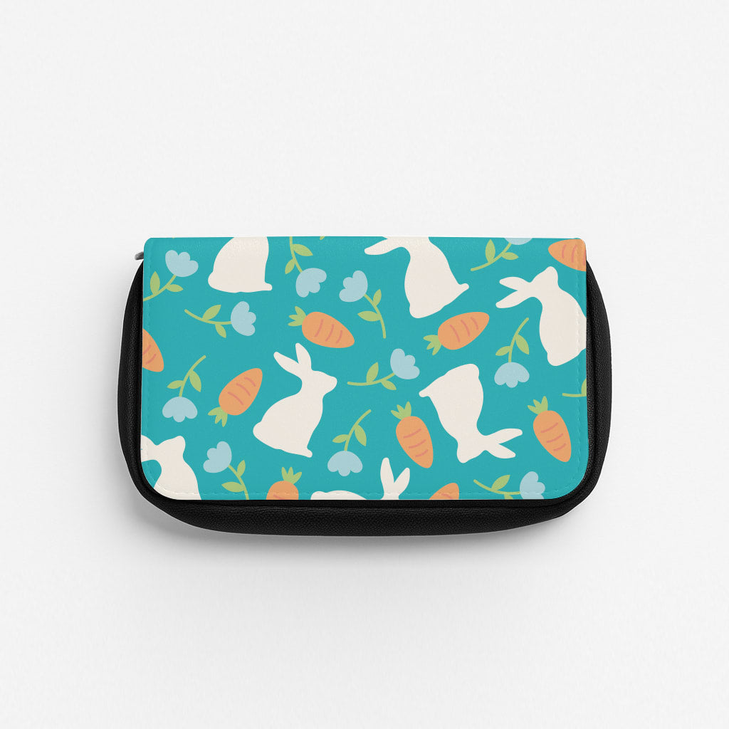 Bunnies And Carrots - Easter Patterns Pencil Case