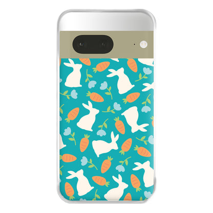 Bunnies And Carrots - Easter Patterns Phone Case for Google Pixel 7a