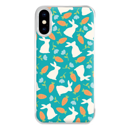 Bunnies And Carrots - Easter Patterns Phone Case for iPhone XS Max