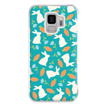 Bunnies And Carrots - Easter Patterns Phone Case for Galaxy S9 Plus