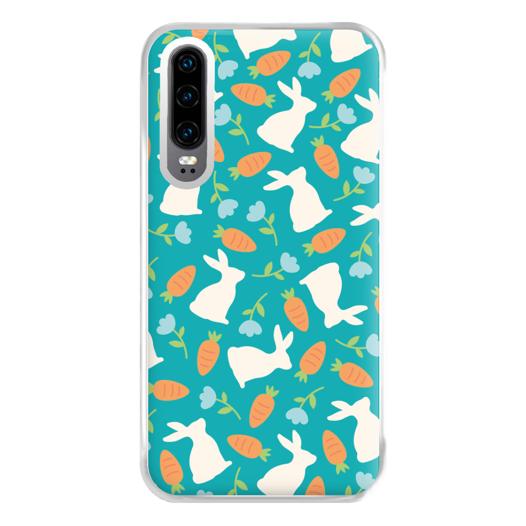 Bunnies And Carrots - Easter Patterns Phone Case for Huawei P30