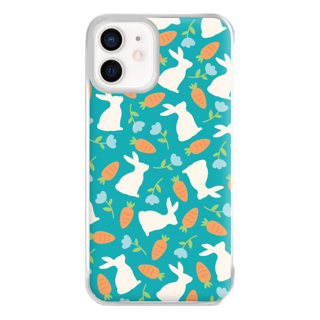 Bunnies And Carrots - Easter Patterns Phone Case for iPhone 13 Mini