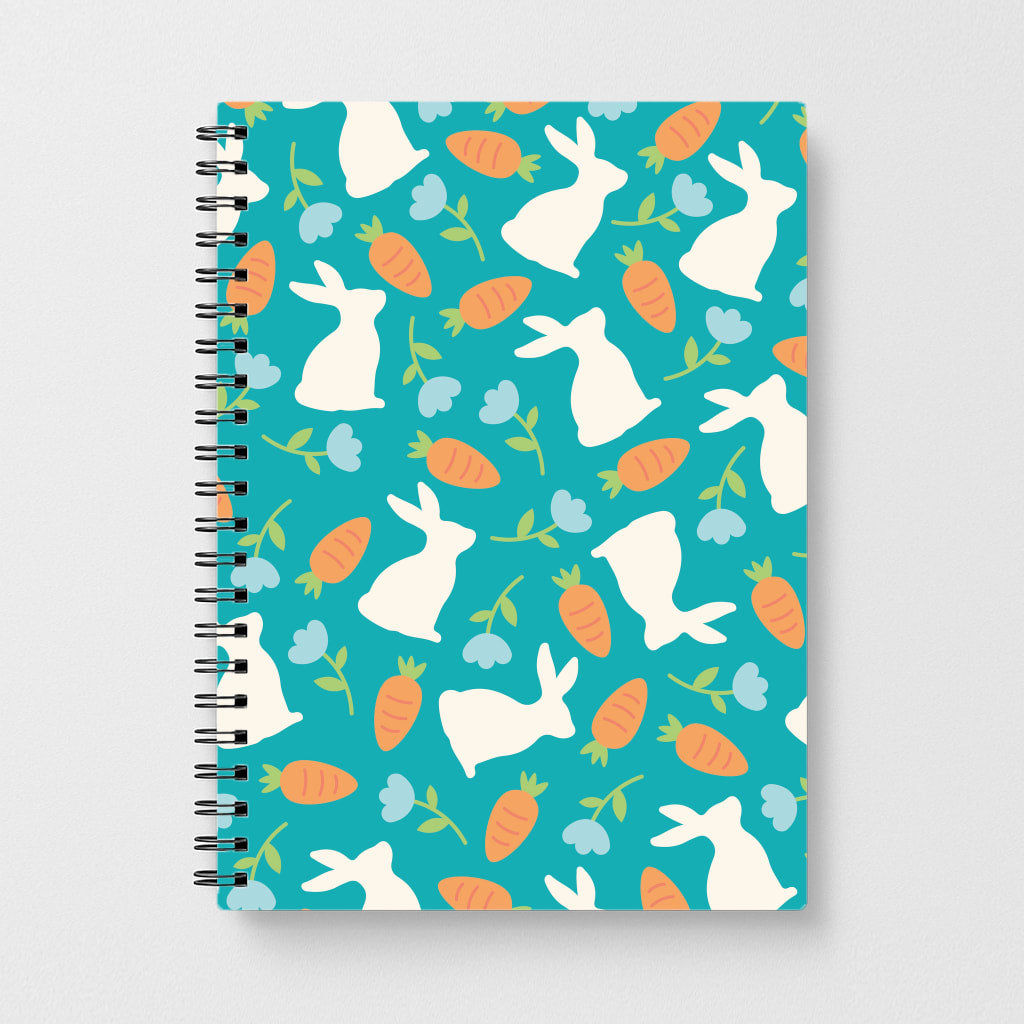 Bunnies And Carrots - Easter Patterns Notebook