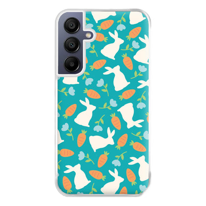 Bunnies And Carrots - Easter Patterns Phone Case for Galaxy A16