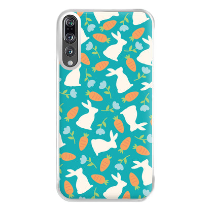 Bunnies And Carrots - Easter Patterns Phone Case for Huawei P20 Pro