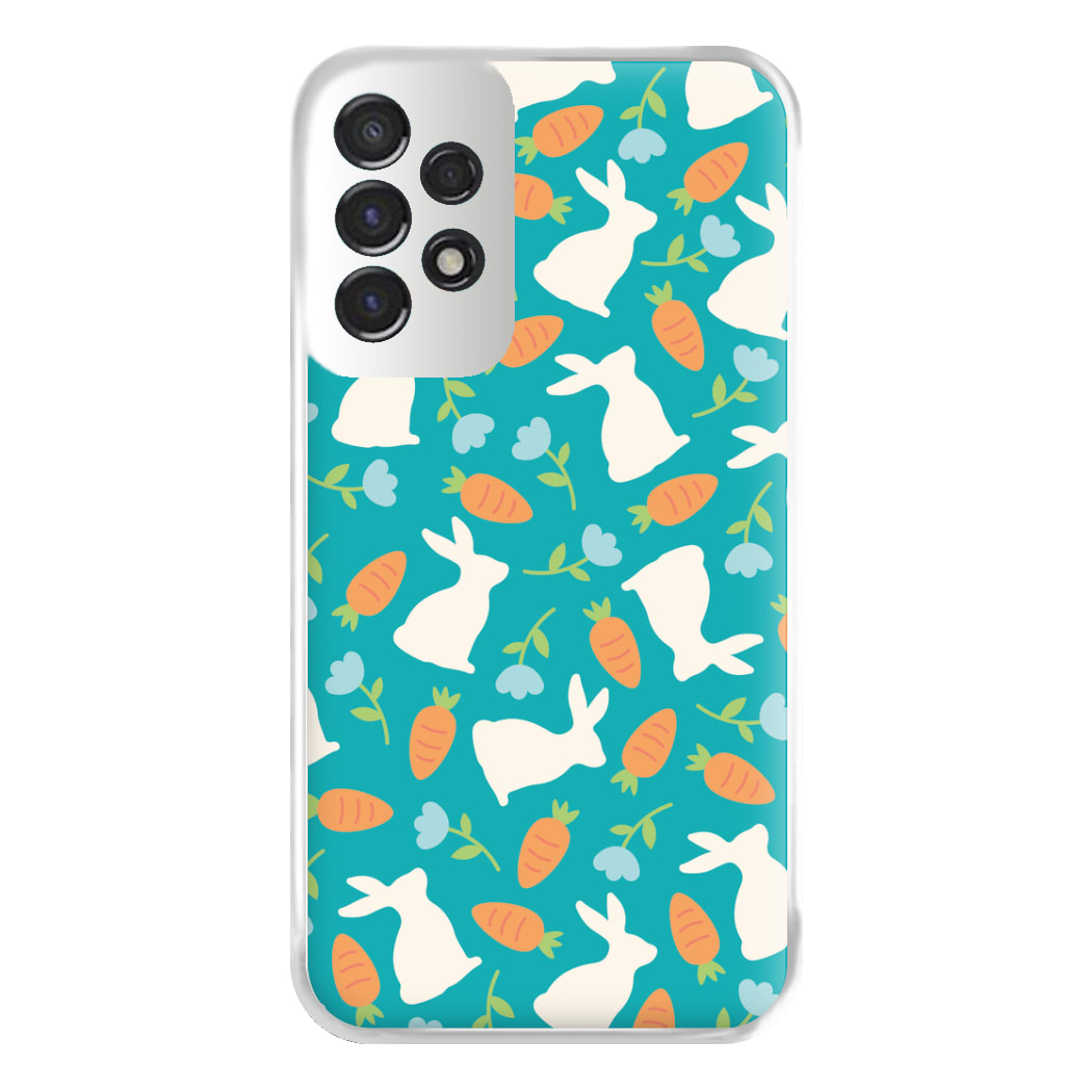 Bunnies And Carrots - Easter Patterns Phone Case for Galaxy A53