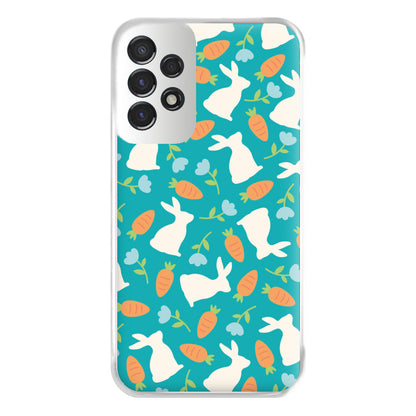 Bunnies And Carrots - Easter Patterns Phone Case for Galaxy A53