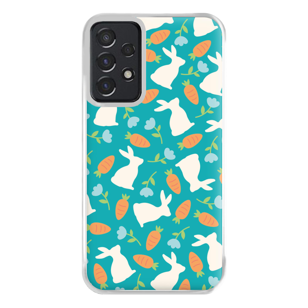 Bunnies And Carrots - Easter Patterns Phone Case for Galaxy A52 / A52s