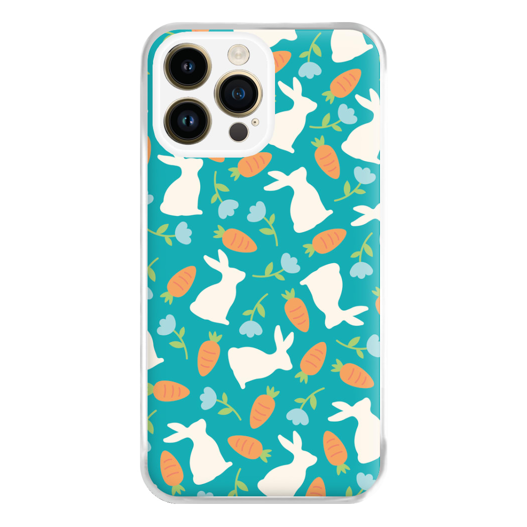 Bunnies And Carrots - Easter Patterns Phone Case for iPhone 14 Pro Max