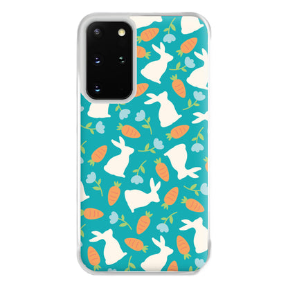 Bunnies And Carrots - Easter Patterns Phone Case for Galaxy S20 Plus