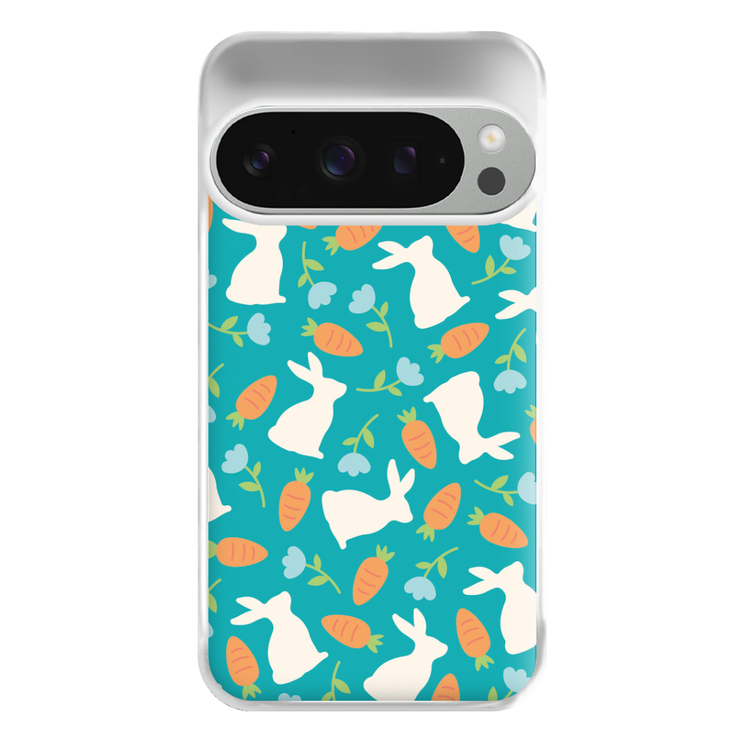 Bunnies And Carrots - Easter Patterns Phone Case for Google Pixel 9 Pro XL